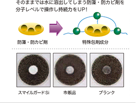 防藻・防かび剤の説明図