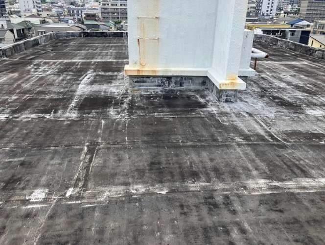 防水層の色あせ
